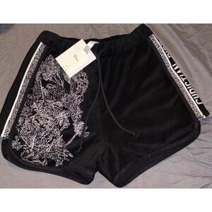 NWT Christian Dior Men's Small/S Terry Black Embroidered Designer Shorts $1300